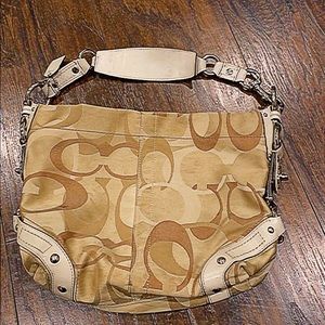 Authentic Vintage tan coach purse